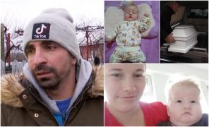 ''Aprinde becul, copilul e mort!'' Lacrimi amare pentru Gabriel, bebeluşul din Olt găsit fără viaţă, imediat după externare. Va fi înmormântat într-un sicriu alb