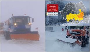 Avertizare meteo de vreme rea la munte: ninsori, viscol și ploi abundente, până la ora 22:00. Stratul de zăpadă e deja de 40cm