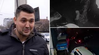 "Bă, Ciprian, ai Trabantul făcut praf!" Un șofer drogat a făcut ravagii pe o stradă din Craiova. Mașina de epocă a unui afacerist, făcută zob
