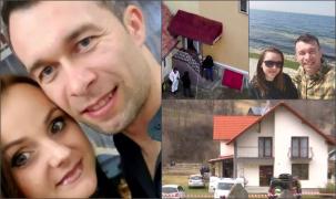 Filmul dublei crime din Bran: Nicu şi Alexandra au fost măcelăriți în propria lor casă pentru un gard. Presupusul autor a fost scos cu cătușe