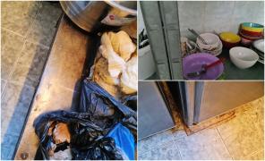 Bucătării înecate în mizerie şi igrasie, la trei cămine de bătrâni din Cluj. Inspectorii ANPC au dat amenzi de 120.000 de lei