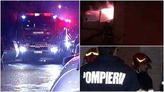 Incendiu în Capitală: Zeci de persoane au fost evacuate de urgență, după ce o garsonieră a fost cuprinsă de flăcări