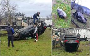 "O, doamne! Uită-te tu ce-i aici, ferească sfântul". Filmul accidentului înfiorător din Cluj, unde o șoferiță a spulberat o mamă și pe fiul ei, după o depășire ilegală