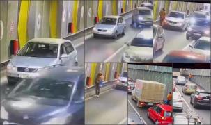 Incident inedit în Pasajul Unirii, la oră de vârf: Un șofer și-a abandonat mașina stricată în mijlocul benzii și a plecat pe jos