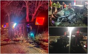 Dezastru provocat de un tânăr bucureștean drogat, la ieșirea din Tulcea. O șoferiță a murit pe loc
