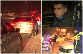 Ziua în care 200 de metri au devenit aproape imposibil de parcurs cu maşina. Zăpada a paralizat DN1: "Erai în Dubai în opt ore şi nu era nici frig"