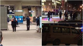 Filmul atacului sângeros de la metroul din Bruxelles. Trei persoane au fost rănite, după ce un individ înarmat cu un cuţit a atacat la întâmplare