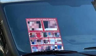 "Iubiții fostei mele soții!" Italian bănuit că a împânzit un cartier întreg din Palermo cu afișe cu fosta soție și 15 presupuși amanți