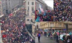 Regatul Unit, paralizat de cea mai mare grevă din ultimii zece ani: Oamenii au ieșit în stradă nemulțumiți de salarii