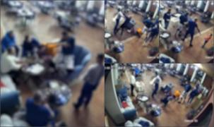 Bătaie cu pumni și picioare într-un restaurant din Turda, chiar în fața unui copil. O tânără care a intervenit a fost și ea pusă la pământ