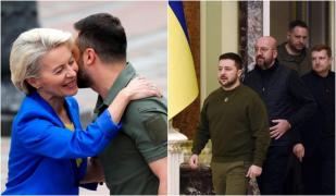 Alerte de raid aerian la Kiev, în timp ce Zelenski îi întâmpina pe liderii UE, Ursula von der Leyen și Charles Michel
