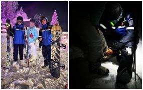 Ruxandra şi Călin, doi jandarmi montani din Braşov, îngeri păzitori pentru doi turişti rătăciţi în Postăvaru