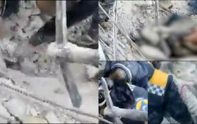 Sacrificiu suprem al unui tată: A plătit cu viaţa ca să-şi salveze copilul de la moarte. Trupul său i-a fost scut micuţului, care a fost scos în viaţă de sub dărâmături