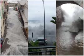 Valuri cât o casă cu două etaje şi rafale de neoprit. Locul din Europa care a fost măturat de furtună