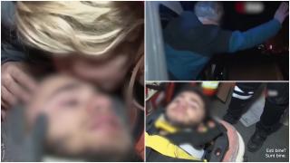 Imaginea bucuriei: Dintr-o ambulanţă, o femeie salută mulţimea. Înăuntru e fiul ei, salvat de sub dărâmături. Mărturia celor 100 de ore de disperare şi speranţă