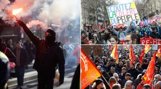 Francezii nu se joacă: Sute de mii de oameni au ieșit în stradă, nemulțumiți de reforma pensiilor. Bătaie cu jandarmii în Paris