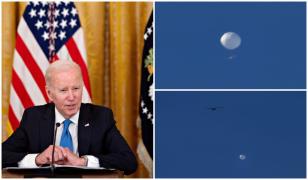 Americanii au doborât un obiect zburător, de mărimea unei mașini. Pentagonul susține că balonul era un pericol pentru traficul aerian