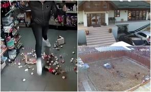 Cutremurul de 5,2 din Gorj, o "surpriză" pentru directorul INFP. Camerele de supraveghere au filmat când pământul a început să se clatine