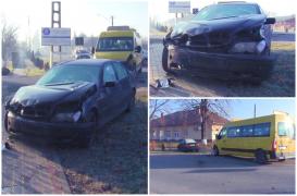 Greşeala comisă de un şofer din Arad. A izbit în plin un microbuz şcolar: 3 elevi n-au mai ajuns la ore, ci la spital