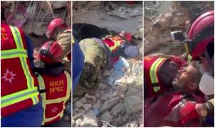 "Allah este mare! Allah este mare!". Soț și soție, scoși de sub dărâmături după aproape 300 de ore, în Turcia