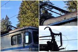 Înarmat cu o sârmă, "Dorel" e de neoprit. Cum a fost "reparată" o locomotivă