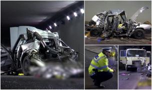 "A avut viteză, direct în noi s-a băgat". Doi tineri morți la Timișoara, într-o mașină zdrobită de camion. Șoferul avea permis de doar 2 luni