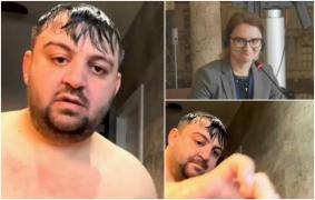"Alberto, închide camera, frate!" Pesedistul Caraian a intrat dezbrăcat online, direct din duș, în ședința Consiliului Local al Sectorului 1