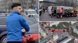 Filmul accidentului cu ambulanța din București. Mărturia șoferului care a provocat impactul: "Nu am văzut, nu am auzit nimic!"
