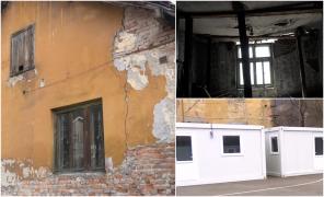 Localnicii din Aninoasa refuză să plece din casele vechi de 100 de ani, şubrezite de cutremure. Cum arată interiorul containerelor puse la dispoziţie