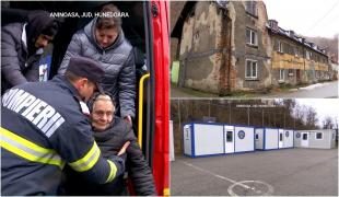 "De bine, de rău, merită". Reacţia unei femei din Aninoasa după ce a văzut containerele în care autorităţile vor să-i mute pe cei afectaţi de cutremurele din Gorj