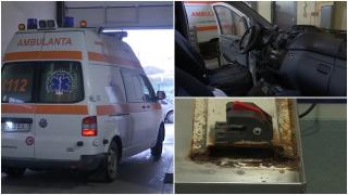 Pericol pe roţi: Ambulanţele care ar trebui să salveze pacienţii din Vrancea se strică în drum. "L-am reparat. L-am pus cu picătura, nu a ţinut"
