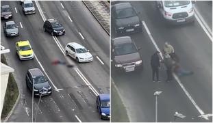 Poliția îi caută pe șoferii care l-au ocolit pe bărbatul căzut în mijlocul bulevardului din Alba Iulia. Riscă să fie trimiși în închisoare un an