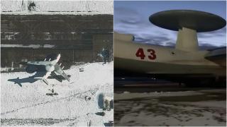 Primele imagini cu avionul-spion al lui Putin, care ar fi fost atacat de partizanii belaruşi. "Nu pare avariat dramatic". VIDEO