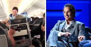 Avionul în care se afla Matthew McConaughey a căzut în gol 300 de metri, într-o zonă cu turbulenţe. Şapte persoane au fost rănite