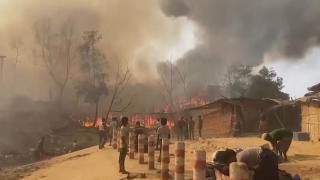 Incendiu devastator în Bangladesh: 12.000 de oameni au rămas fără adăpost, după un incendiu la o tabără de refugiaţi