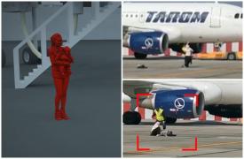 ANIMAŢIE. Cine este femeia care a intrat pe pistă pentru a "prinde" zborul. A forţat intrările şi a coborât pe scară