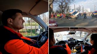 Tot mai multe accidente cu ambulanțe în România. Ambulanțierii se plâng de comportamentul șoferilor: "Noi chiar avem cazuri urgente"