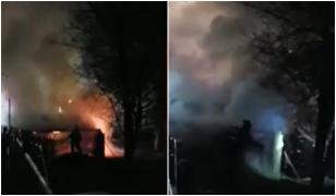 Sfârşit cumplit pentru un bătrân de 82 de ani, imobilizat la pat. Casa în care locuia a fost mistuită de flăcări