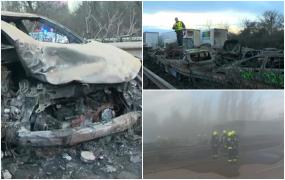 O româncă povesteşte infernul prin care a trecut la carambolul din Ungaria: "Plini de sânge, loviţi"