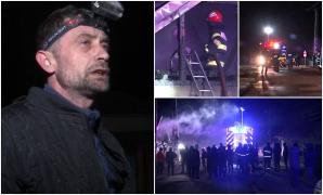 "Am izgonit nevasta şi copiii şi am sărit cu furtunul" Dezastru la Buzău, două familii au rămas fără acoperiș deasupra capului după un incendiu devastator