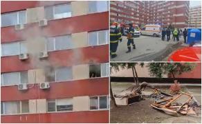 Clipe de groază în Constanţa, după ce apartamentul unei asistente medicale a fost cuprins de flăcări. O țigară aprinsă ar fi pornit vâlvătaia