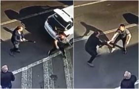 Răsturnare de situaţie după ce un şofer a sărit cu bâta la scandal. S-a trezit deposedat de ea şi luat la bătaie