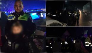 O fetiţă de 8 ani din Bacău, dată dispărută, găsită în 10 minute. Mobilizare impresionantă: peste 40 de poliţişti au participat la misiune