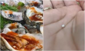 Americancă îmbogățită instant de o mică perlă, găsită în porţia de scoici. Cât poate valora surpriza din farfurie