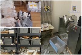 A fost descoperit primul laborator clandestin de produse anabolizante din România. Substanţele periculoase, vândute în ţară