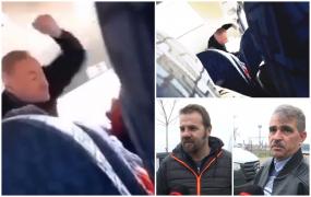Reacţiile colegilor după ce au văzut cum un şofer de microbuz ia la bătaie o femeie care nu a vrut să ia loc
