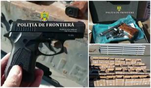 1200 de pistoale descoperite în camionul unui ucrainean în Constanța. Armele veneau din Turcia şi urmau să ajungă pe front, în Donbas