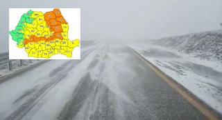 Noi avertizări cod galben și portocaliu de frig și ninsori în aproape toată țara, inclusiv București. ANM a prelungit și extins alertele de vreme severă