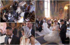 Tradiţie în Oltenia: la un an de la căsătorie, mirii merg la biserică să îşi ceară iertare în genunchi pentru ce au greşit