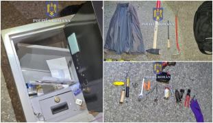 Au crezut că dau lovitura, dar au furat un seif gol. Trei bărbaţi din Timiş, prinşi de poliţişti când se pregăteau să deschidă "captura"
